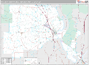 Cape Girardeau Wall Map Premium Style